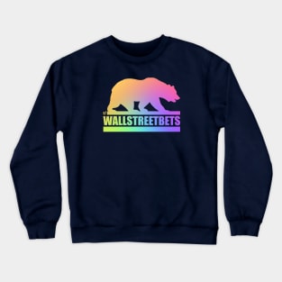 Wallstreetbets Gay Bear - Stock market Day Options Trader Crewneck Sweatshirt